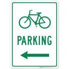 Left Side Bicycle Parking Sign Left Side Bicycle Parking Sign