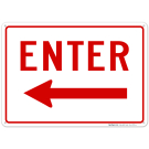 Enter With Left Arrow Sign Enter With Left Arrow Sign