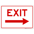 Exit With Right Arrow Sign Exit With Right Arrow Sign