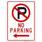 Left Side No Parking Sign Left Side No Parking Sign