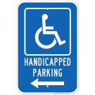 Left Arrow Handicapped Parking Sign Left Arrow Handicapped Parking Sign
