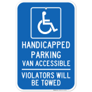 Van Accessible Handicap Parking Sign Van Accessible Handicap Parking Sign