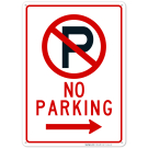 Right Side With Graphic No Parking Sign Right Side With Graphic No Parking Sign