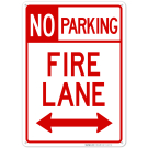 Fire Lane No Parking Both Side Sign Fire Lane No Parking Both Side Sign