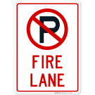 No Parking Symbol Fire Lane Sign No Parking Symbol Fire Lane Sign