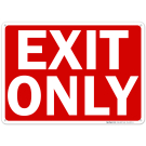 Exit Only Sign Exit Only Sign