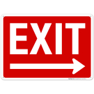 Exit Sign, with Right Arrow Exit Sign, with Right Arrow