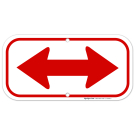 Both Side Arrow Red Sign Both Side Arrow Red Sign