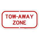 Tow Away Zone Red Parking Sign Tow Away Zone Red Parking Sign