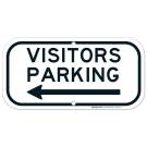 Visitors Left Side Parking Sign Visitors Left Side Parking Sign