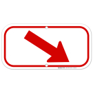 Down Right Side Diagonal Sign Down Right Side Diagonal Sign