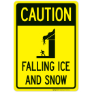 Caution Falling Ice And Snow Sign Caution Falling Ice And Snow Sign