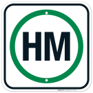 Hm Sign, (SI-6357) Hm Sign, (SI-6357)