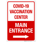 Covid-19 Vaccination Center Sign, Covid Vaccine Sign, (SI-6392) Covid-19 Vaccination Center Sign, Covid Vaccine Sign, (SI-6392)