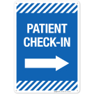 Patient Check-In Sign, Covid Vaccine Sign, (SI-6399) Patient Check-In Sign, Covid Vaccine Sign, (SI-6399)