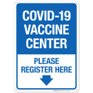 Covid-19 Vaccine Center Sign, Covid Vaccine Sign, (SI-6406) Covid-19 Vaccine Center Sign, Covid Vaccine Sign, (SI-6406)