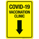 Covid-19 Vaccination Clinic Sign, Covid Vaccine Sign, (SI-6423) Covid-19 Vaccination Clinic Sign, Covid Vaccine Sign, (SI-6423)