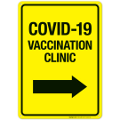 Covid-19 Vaccination Clinic Sign, Covid Vaccine Sign, (SI-6425) Covid-19 Vaccination Clinic Sign, Covid Vaccine Sign, (SI-6425)