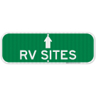 RV With Arrow Upwards Sign RV With Arrow Upwards Sign
