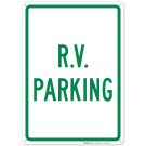 RV Parking Sign RV Parking Sign