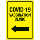 Covid-19 Vaccination Clinic Sign, Covid Vaccine Sign, (SI-6426) Covid-19 Vaccination Clinic Sign, Covid Vaccine Sign, (SI-6426)