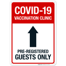 Covid-19 Vaccination Clinic Sign, Covid Vaccine Sign, (SI-6429) Covid-19 Vaccination Clinic Sign, Covid Vaccine Sign, (SI-6429)