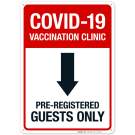 Covid-19 Vaccination Clinic Sign, Covid Vaccine Sign, (SI-6430) Covid-19 Vaccination Clinic Sign, Covid Vaccine Sign, (SI-6430)