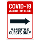 Covid-19 Vaccination Clinic Sign, Covid Vaccine Sign, (SI-6431) Covid-19 Vaccination Clinic Sign, Covid Vaccine Sign, (SI-6431)