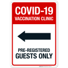 Covid-19 Vaccination Clinic Sign, Covid Vaccine Sign, (SI-6432) Covid-19 Vaccination Clinic Sign, Covid Vaccine Sign, (SI-6432)