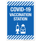 Covid-19 Vaccination Station Sign, Covid Vaccine Sign Covid-19 Vaccination Station Sign, Covid Vaccine Sign