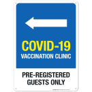 Covid-19 Vaccination Clinic Sign, Covid Vaccine Sign, (SI-6445) Covid-19 Vaccination Clinic Sign, Covid Vaccine Sign, (SI-6445)