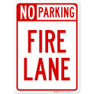 Delaware No Parking Fire Lane Sign Delaware No Parking Fire Lane Sign