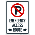Emergency Access Route Sign Emergency Access Route Sign