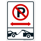 Tow Away No Parking Tow Away Zone Sign Tow Away No Parking Tow Away Zone Sign