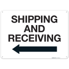 Shipping And Receiving With Left Arrow Sign Shipping And Receiving With Left Arrow Sign