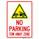 Tow Away Zone With Graphic Sign, (SI-65272) Tow Away Zone With Graphic Sign, (SI-65272)