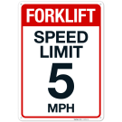 Forklift Speed Limit 5 Mph Sign Forklift Speed Limit 5 Mph Sign