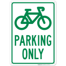 Parking Bike Only Sign Parking Bike Only Sign