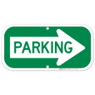 Parking Right Arrow Sign Parking Right Arrow Sign