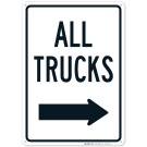 All Trucks With Right Arrow Sign,(SI-67393) All Trucks With Right Arrow Sign,(SI-67393)