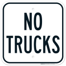 No Trucks MUTCD Compliant Sign No Trucks MUTCD Compliant Sign