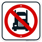 No Truck Symbol Sign No Truck Symbol Sign