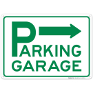 Parking Garage With Right Arrow Sign Parking Garage With Right Arrow Sign