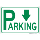 Parking With Down Arrow Sign Parking With Down Arrow Sign
