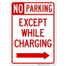 Except While Charging With Right Arrow Sign Except While Charging With Right Arrow Sign