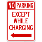 Except While Charging With Left Arrow Sign Except While Charging With Left Arrow Sign