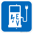 Ev Electric Vehicle Charging Station Sign Ev Electric Vehicle Charging Station Sign