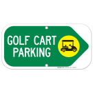 Golf Cart Parking Right Arrow Sign Golf Cart Parking Right Arrow Sign