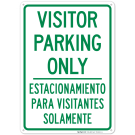 Visitor Parking Only Bilingual Sign Visitor Parking Only Bilingual Sign