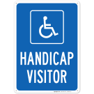 Handicap Visitor With Graphic Sign Handicap Visitor With Graphic Sign